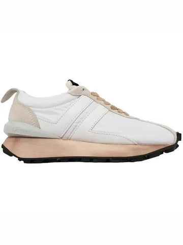 Women's Bumper Low Top Sneakers White Pink - LANVIN - BALAAN.