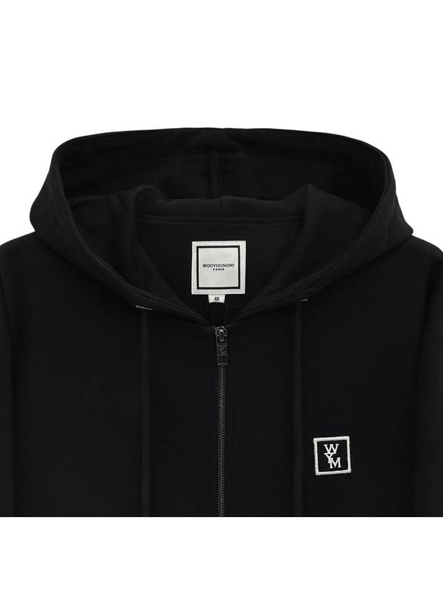 Back Logo Zip-Up Hoodie Black - WOOYOUNGMI - BALAAN 5