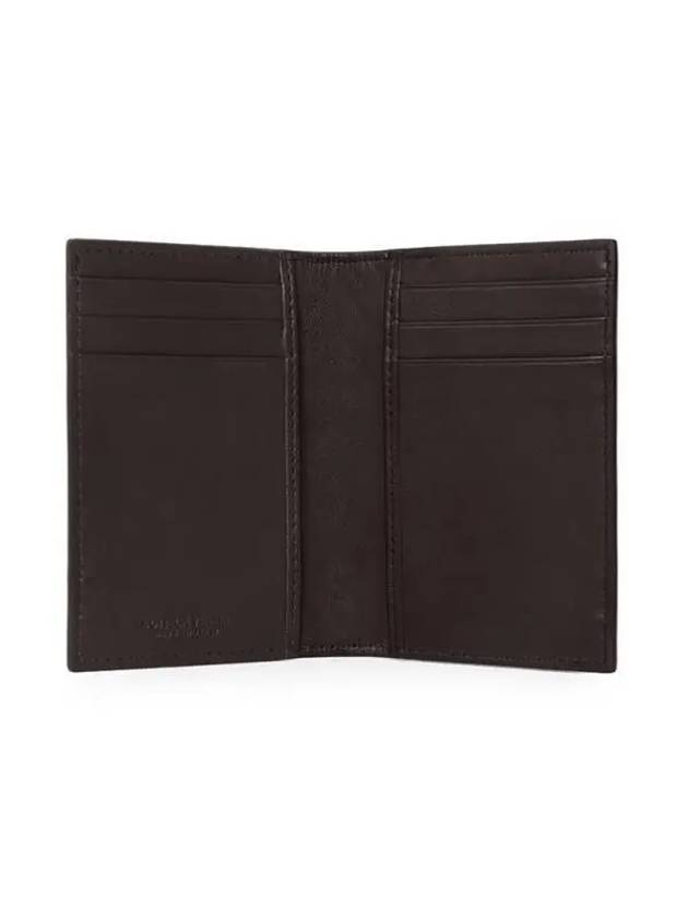 Intrecciato Flap Card Holder Dark Brown - BOTTEGA VENETA - BALAAN 6