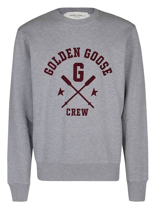 Logo Archibald Sweatshirt Gray - GOLDEN GOOSE - BALAAN.