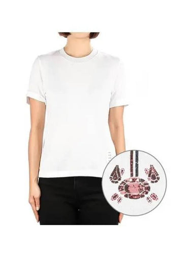 Women s short sleeve t shirt 271691 - THOM BROWNE - BALAAN 1