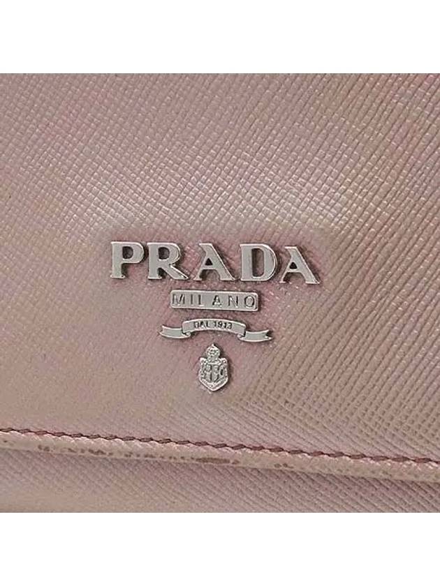 1M1132 Silver Logo SAFFIANO Long Wallet - PRADA - BALAAN 3