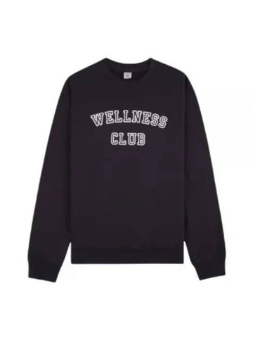 Wellness Club Flocked Crewneck Faded BlackWhite CRAW237FB 111 Sweatshirt - SPORTY & RICH - BALAAN 1