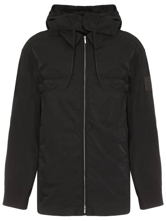 Salvatore Ferragamo Technical Fabric Hooded Jacket - SALVATORE FERRAGAMO - BALAAN 1