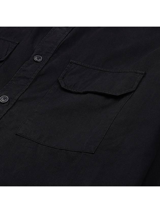 Gabardine Long Sleeve Shirt Black - CP COMPANY - BALAAN 9