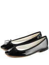 Women's Lily Vegan Leather Flats Black - REPETTO - BALAAN.