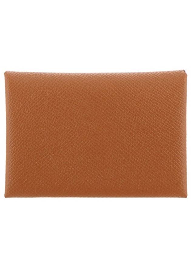 Calvi Duo Card Wallet Brown - HERMES - BALAAN 6