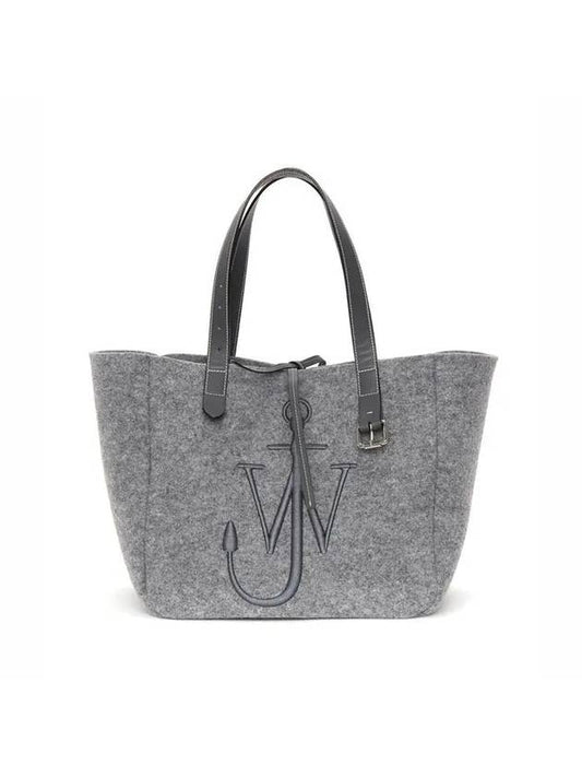 Embroidered Logo Tote Bag Grey - JW ANDERSON - BALAAN 1