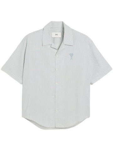 Ami Paris Shirts White - AMI - BALAAN 1