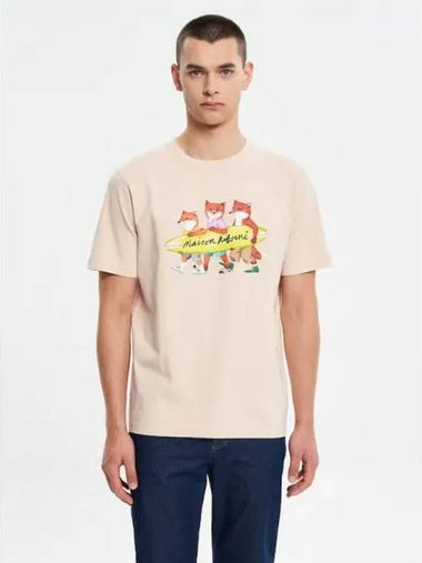 Men s Surfing Fox Comfort T Shirt Paper Domestic Product - MAISON KITSUNE - BALAAN 1