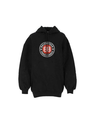 Men's Logo Hoodie Black - BALENCIAGA - BALAAN 1