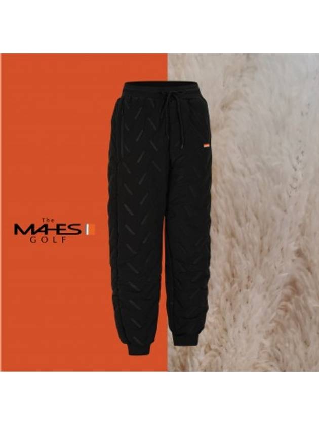 Logo Shorts Black Orange Label Homme Boa Padded Jogger Pants GPM7122 - MAHES - BALAAN 1