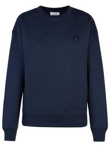 Bold Fox Head Patch Comfort Sweatshirt Ink Blue - MAISON KITSUNE - BALAAN 1