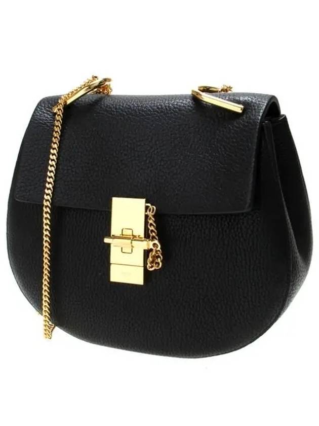 Drew Chain Shoulder Bag Black - CHLOE - BALAAN 3