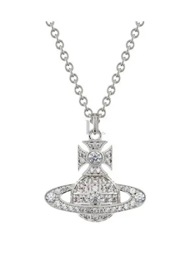 Carmella Bath Relief Pendant Necklace Platinum White - VIVIENNE WESTWOOD - BALAAN 2