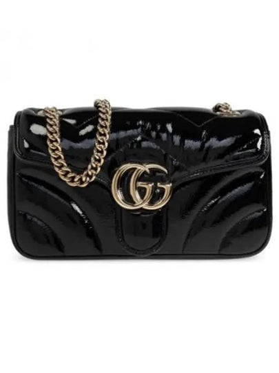 GG Marmont Small Shoulder Bag Gold Black - GUCCI - BALAAN 2