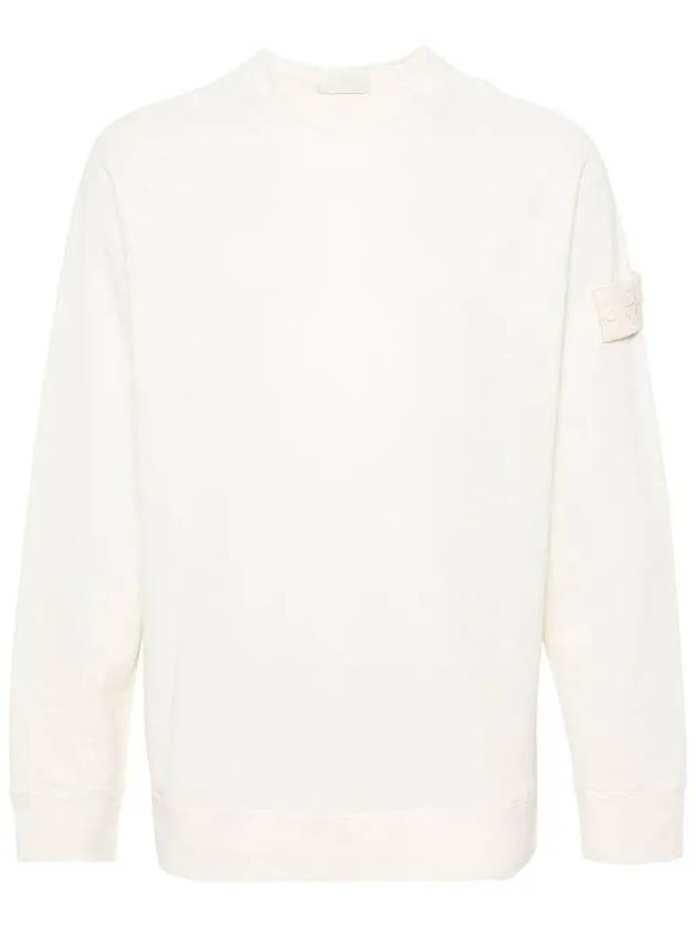 Compass Badge Sweatshirt White - STONE ISLAND - BALAAN 2