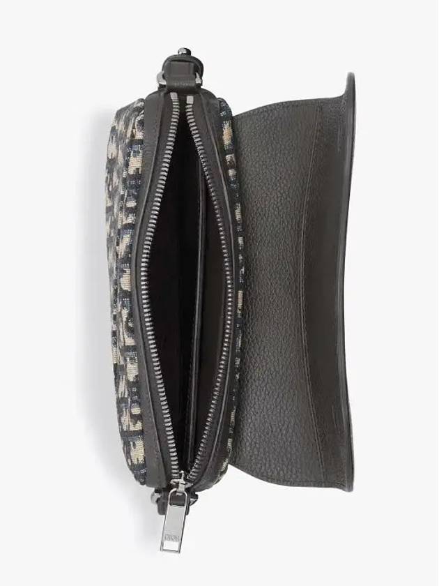 Dior Saddle Oblique Jacquard Mini Cross Bag Black - DIOR - BALAAN 3