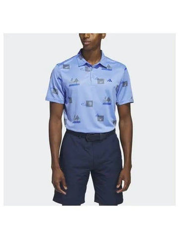 adidas GOLF all over print polo shirt HR8000 - ADIDAS GOLF - BALAAN 1