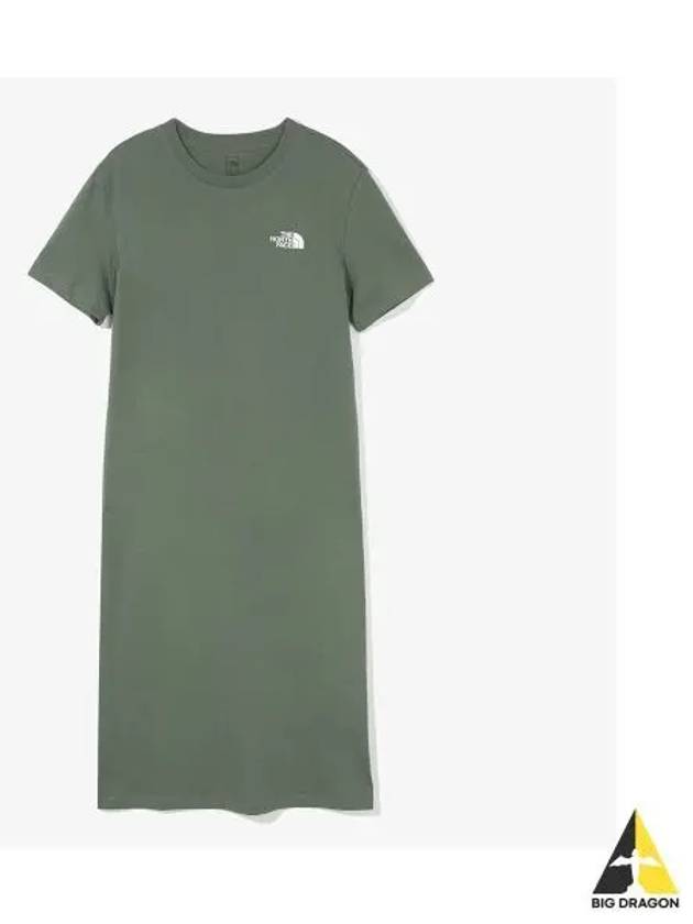 The North Face NT7ZQ42B Women s Essential Short Sleeve Maxi Dress - THE NORTH FACE - BALAAN 1