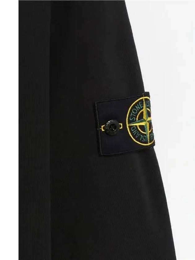 Compass Patch Crew Neck Sweatshirt Black - STONE ISLAND - BALAAN 8