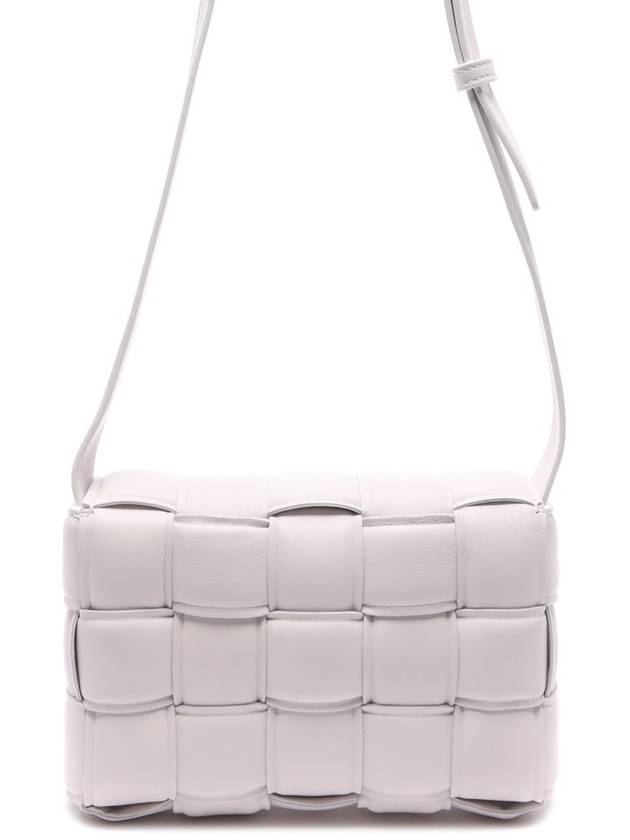 Cassette Intrecciato Padded Small Cross Bag White - BOTTEGA VENETA - BALAAN 5