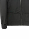 Soft Shell Brushed Lining Zip Up Hoodie Black - STONE ISLAND - BALAAN 6