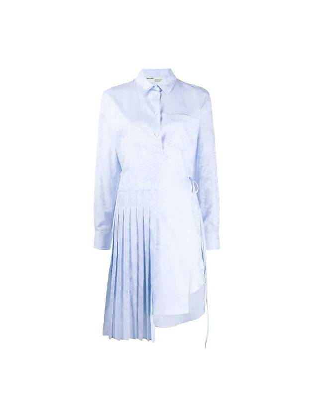 striped shirt midi dress blue - OFF WHITE - BALAAN 1