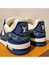 LV Trainer Sneakers Monogram Blue Denim - LOUIS VUITTON - BALAAN 8