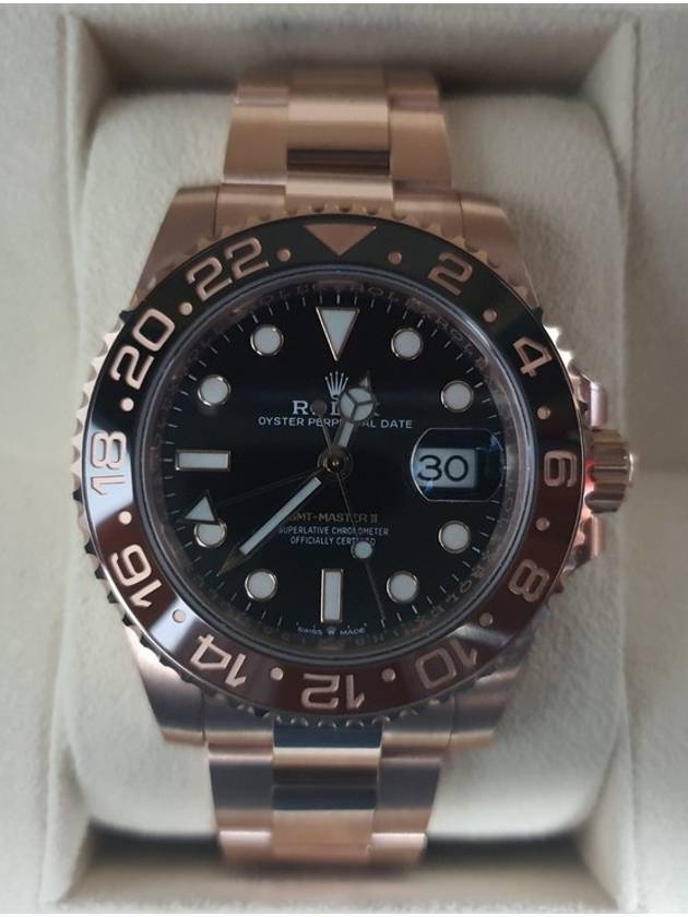 Rolex GMT Master 2 Root Beer Rose Gold 21 Years - ROLEX - BALAAN 3