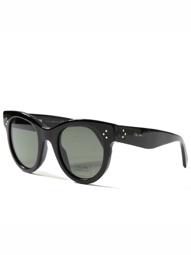 Eyewear Mineral Glass Cat Eye Sunglasses Black - CELINE - BALAAN 2