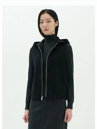 Women s Double Wool Cashmere Hooded Zip Up Vest Black Domestic Product GM0024072399638 - THEORY - BALAAN 1