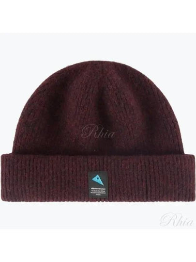 Runa Logo Patch Beanie Amaranth Red - KLATTERMUSEN - BALAAN 2