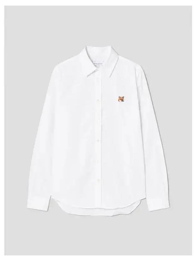 Men s Classic Shirt Blouse Southern Natural Foxhead Patch White Domestic Product GM0024081642859 - MAISON KITSUNE - BALAAN 1