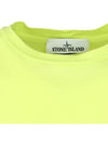 Logo Patch Short Sleeve T-Shirt Neon Yellow - STONE ISLAND - BALAAN 5