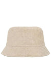 Hailey Corduroy Bucket Hat Beige - ISABEL MARANT - BALAAN 3