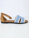 Santorini Sandals Denim 36 5 H241075Z CB - HERMES - BALAAN 2