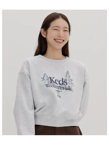 Weekender graphic brushed sweatshirt KD2POF4101FWTM - KEDS - BALAAN 1