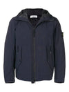 Men's Wappen Patch Primaloft Soft Shell Hooded Jacket Navy - STONE ISLAND - BALAAN 3