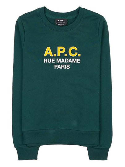 Women's Madame Logo Print Knit Top Green - A.P.C. - BALAAN 2