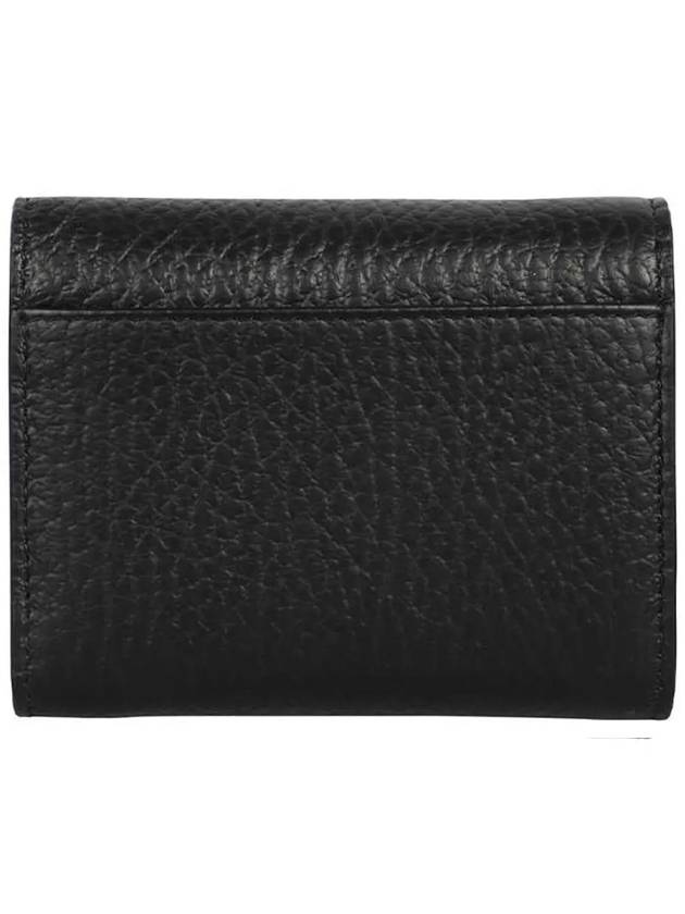 Zip Compact Tri-Fold Half Wallet Black - MAISON MARGIELA - BALAAN 4