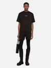 Logo Print Short Sleeve T-Shirt Black - JIL SANDER - BALAAN 3