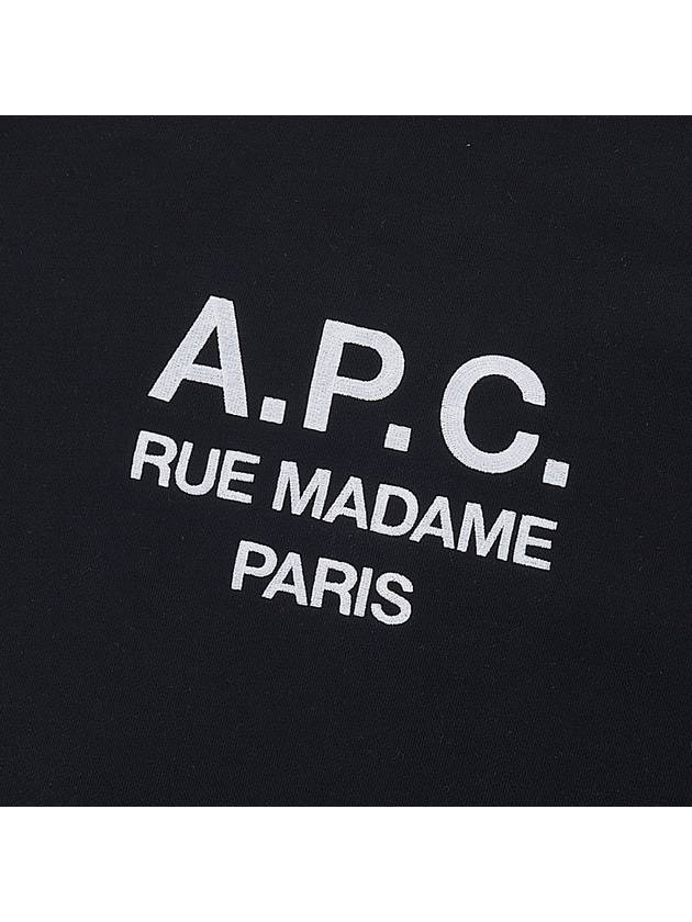 Rufus Embroidery Logo Sweatshirt Black - A.P.C. - BALAAN 7