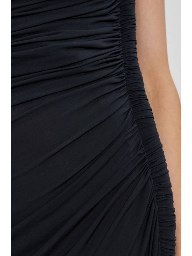 Alaïa Dress With Draping, Women's, Navy Blue - ALAIA - BALAAN 5