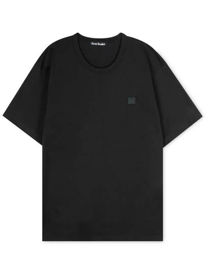 Face Logo Crew Neck Short Sleeve T-Shirt Black - ACNE STUDIOS - BALAAN 2