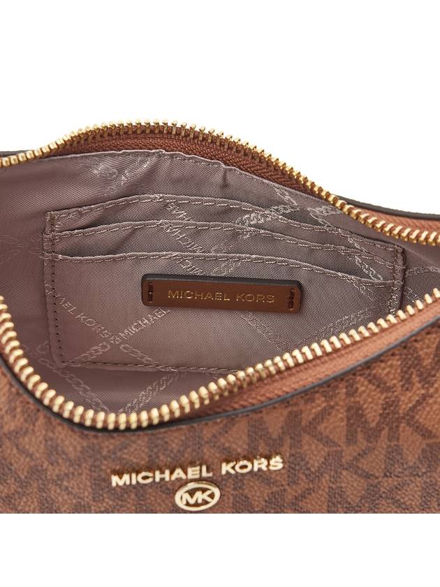 Jet Set Charm Small Nylon Gabardine Shoulder Bag Brown - MICHAEL KORS - BALAAN 10