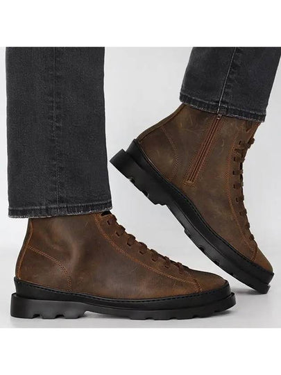 Brutus Medium Lace Woker Boots Brown - CAMPER - BALAAN 2