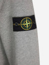 Compass Patch Cotton Sweatshirt Melange Grey - STONE ISLAND - BALAAN 6