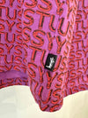 Letter Stripe Long Sleeve T Shirt 1140313 Berry MENS L XL - STUSSY - BALAAN 2