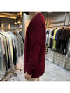 Signature Stitch V-neck Wool Cardigan Burgundy - MAISON MARGIELA - BALAAN 5